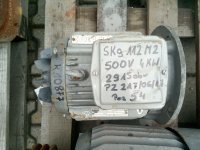 Silnik typ Skg 112 M2 4 KW 500 V 2915 obr. nie kompletny, brak osłony