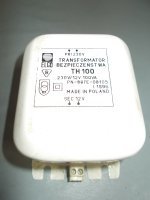 Transformator bezp. TH 100 230v/12v 100va ELGO 1996r.